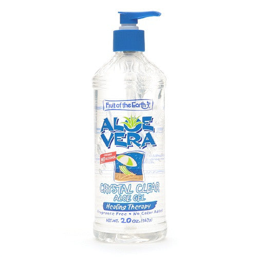 Fruit Of The Earth Aloe Vera Crystal Clear Gel Bottle - 20 Oz